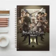 دفتر مشق 200 برگ مشایخ طرح حمله به تایتان ATTACK ON TITAN مدل انیمه کد WN137
