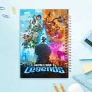 دفتر مشق مشایخ طرح دنیای ماینکرافت Minecraft سایز وزیری کد N132