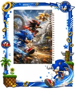 دفتر مشق مشایخ طرح سونیک Sonic شدو Shadow و تیلز Tails سایز وزیری کد N107
