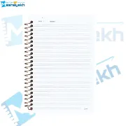تصویر  دفتر یادداشت 2 خط مشایخ طرح دث نوت مدل انیمه ی دفترچه مرگ کد DLA105
