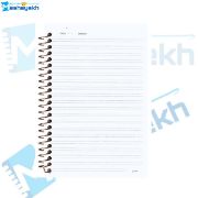 تصویر  دفتر زبان 2 خط مشایخ طرح کاکتوس مدل دخترانه LA142