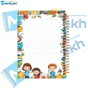 تصویر  دفتر مشق 60 برگ حاشیه دار مشایخ طرح هیروبراین مدل ماینکرافت کد MNR739